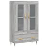 vidaXL k&otilde;rge kapp, hall Sonoma tamm, 69,5 x 31 x 115 cm, tehispuit