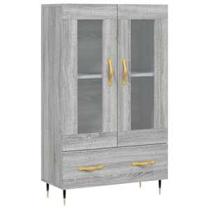 Skříň highboard šedá sonoma 69,5 x 31 x 115 cm kompozitní dřevo - obrázek 2