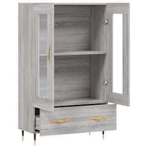 Skříň highboard šedá sonoma 69,5 x 31 x 115 cm kompozitní dřevo - obrázek 5