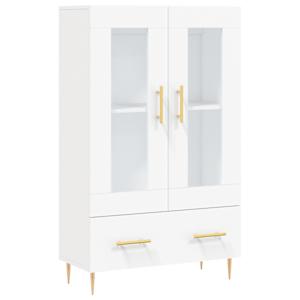 Skříň highboard bílá 69,5 x 31 x 115 cm kompozitní dřevo - obrázek 2