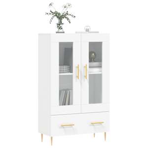 Skříň highboard bílá 69,5 x 31 x 115 cm kompozitní dřevo - obrázek 3