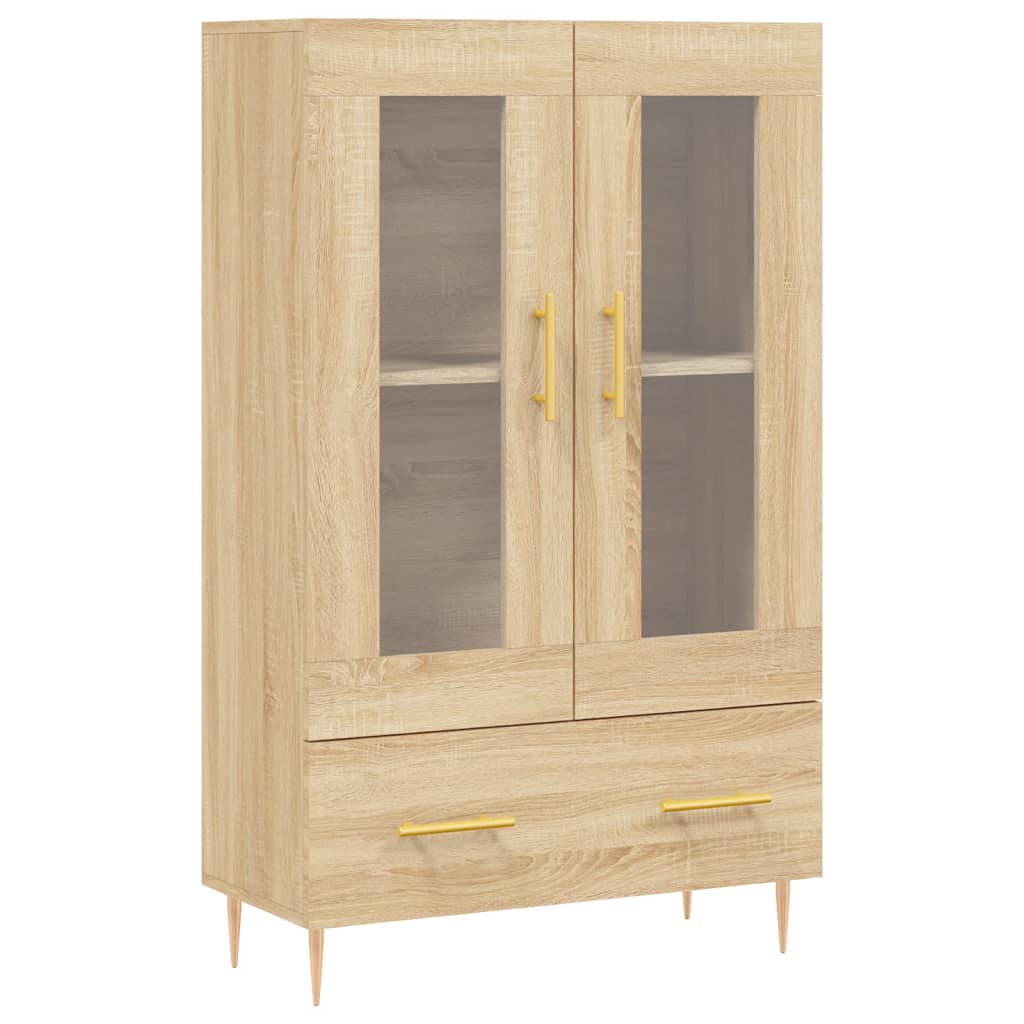 VidaXL Hoge Kast 69, 5x31x115 Cm Bewerkt Hout Sonoma Eikenkleurig