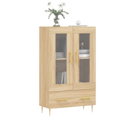 vidaXL Highboard sonoma eik 69,5x31x115 cm konstruert tre