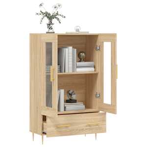 Skříň highboard dub sonoma 69,5 x 31 x 115 cm kompozitní dřevo - obrázek 4