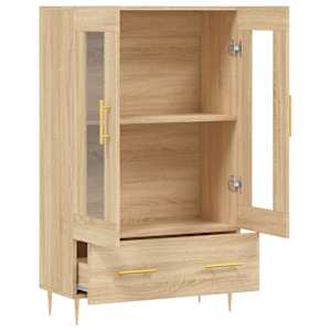 Skříň highboard dub sonoma 69,5 x 31 x 115 cm kompozitní dřevo - obrázek 5