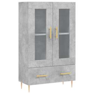 Skříň highboard betonově šedá 69,5x31x115 cm kompozitní dřevo - obrázek 2