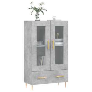 Skříň highboard betonově šedá 69,5x31x115 cm kompozitní dřevo - obrázek 3