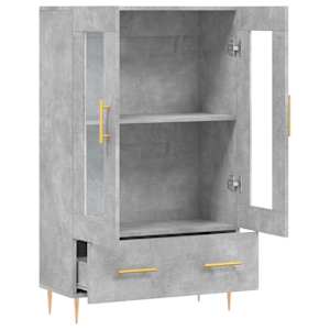 Skříň highboard betonově šedá 69,5x31x115 cm kompozitní dřevo - obrázek 5