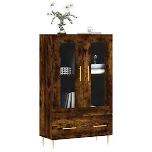 Skříň highboard kouřový dub 69,5 x 31 x 115 cm kompozitní dřevo - obrázek 3