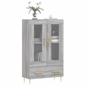 Skříň highboard šedá sonoma 69,5 x 31 x 115 cm kompozitní dřevo - obrázek 3
