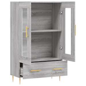 Skříň highboard šedá sonoma 69,5 x 31 x 115 cm kompozitní dřevo - obrázek 5