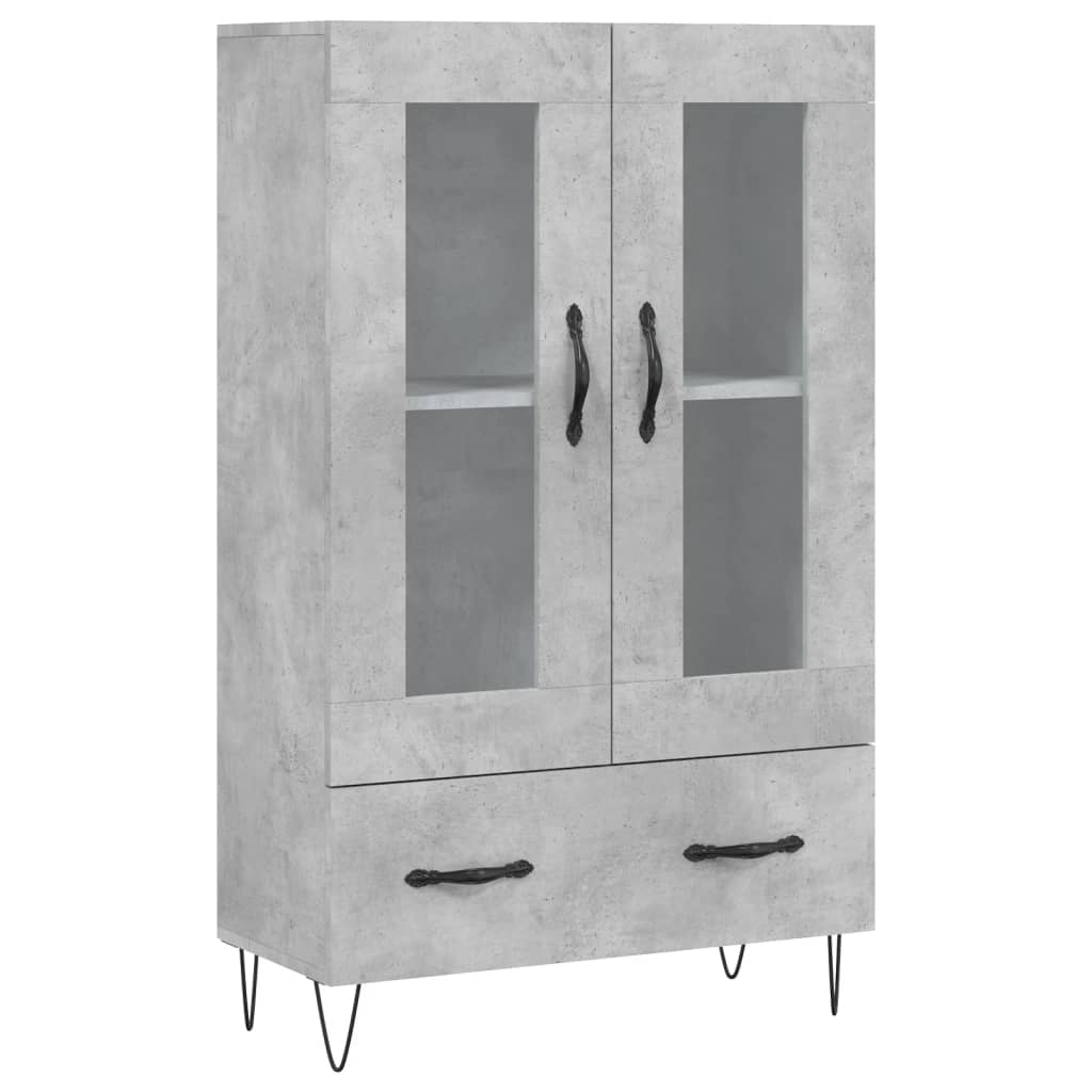 vidaXL Skříň highboard betonově šedá 69,5x31x115 cm kompozitní dřevo