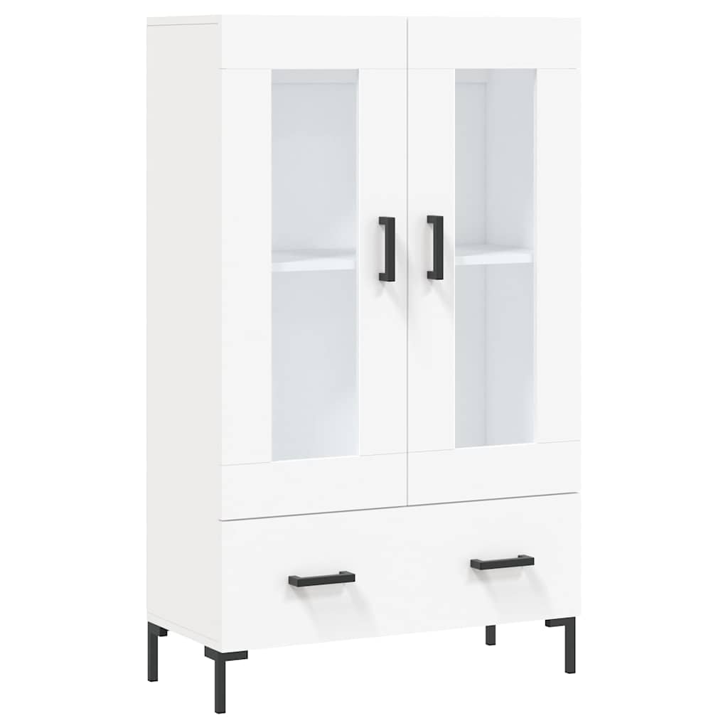 vidaXL Dulap înalt, alb, 69,5x31x115 cm, lemn prelucrat