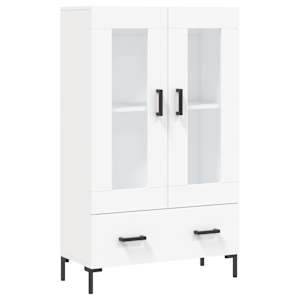 Skříň highboard bílá 69,5 x 31 x 115 cm kompozitní dřevo - obrázek 2