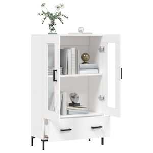 Skříň highboard bílá 69,5 x 31 x 115 cm kompozitní dřevo - obrázek 4