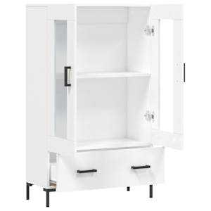 Skříň highboard bílá 69,5 x 31 x 115 cm kompozitní dřevo - obrázek 5