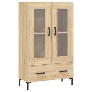 Skříň highboard dub sonoma 69,5 x 31 x 115 cm kompozitní dřevo - obrázek 2