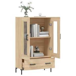 Skříň highboard dub sonoma 69,5 x 31 x 115 cm kompozitní dřevo - obrázek 4