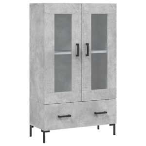 Skříň highboard betonově šedá 69,5x31x115 cm kompozitní dřevo - obrázek 2