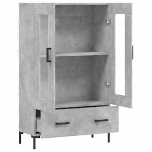 Skříň highboard betonově šedá 69,5x31x115 cm kompozitní dřevo - obrázek 5