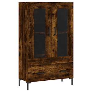 Skříň highboard kouřový dub 69,5 x 31 x 115 cm kompozitní dřevo - obrázek 2