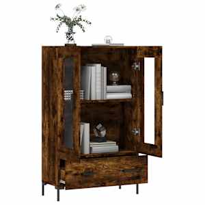 Skříň highboard kouřový dub 69,5 x 31 x 115 cm kompozitní dřevo - obrázek 4