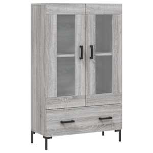 Skříň highboard šedá sonoma 69,5 x 31 x 115 cm kompozitní dřevo - obrázek 2