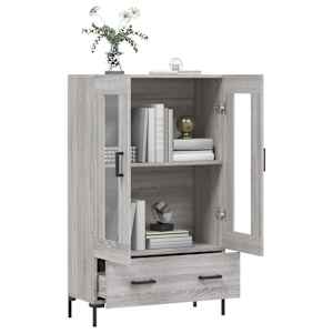 Skříň highboard šedá sonoma 69,5 x 31 x 115 cm kompozitní dřevo - obrázek 4
