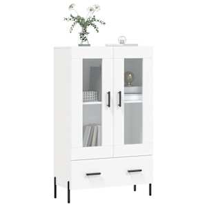 Skříň highboard bílá 69,5 x 31 x 115 cm kompozitní dřevo - obrázek 3