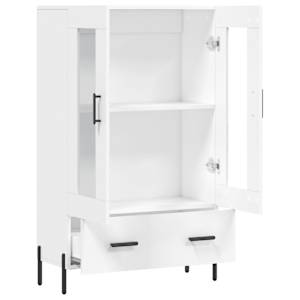 Skříň highboard bílá 69,5 x 31 x 115 cm kompozitní dřevo - obrázek 5