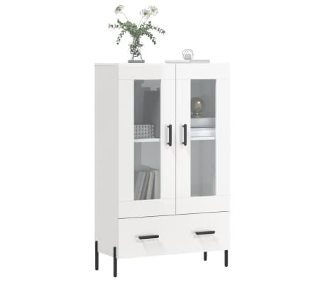 vidaXL k&otilde;rge kapp, k&otilde;rgl&auml;ikega valge, 69,5 x 31 x 115 cm, tehispuit