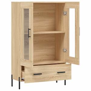 Skříň highboard dub sonoma 69,5 x 31 x 115 cm kompozitní dřevo - obrázek 5