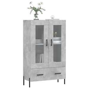 Skříň highboard betonově šedá 69,5x31x115 cm kompozitní dřevo - obrázek 3