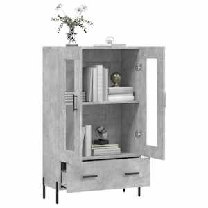 Skříň highboard betonově šedá 69,5x31x115 cm kompozitní dřevo - obrázek 4