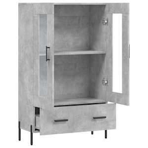 Skříň highboard betonově šedá 69,5x31x115 cm kompozitní dřevo - obrázek 5