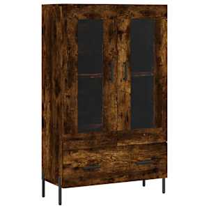 Skříň highboard kouřový dub 69,5 x 31 x 115 cm kompozitní dřevo - obrázek 2