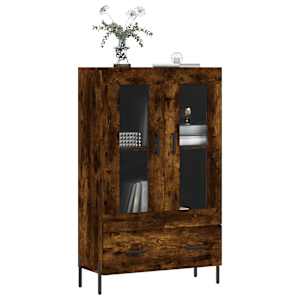 Skříň highboard kouřový dub 69,5 x 31 x 115 cm kompozitní dřevo - obrázek 3
