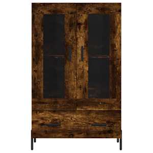 Skříň highboard kouřový dub 69,5 x 31 x 115 cm kompozitní dřevo - obrázek 6