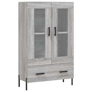 Skříň highboard šedá sonoma 69,5 x 31 x 115 cm kompozitní dřevo - obrázek 2
