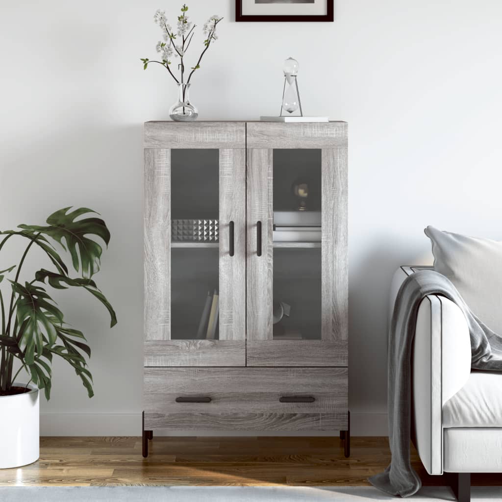 Thumbnail - vidaXL Highboard Grau Sonoma 69,5x31x115 cm Holzwerkstoff
