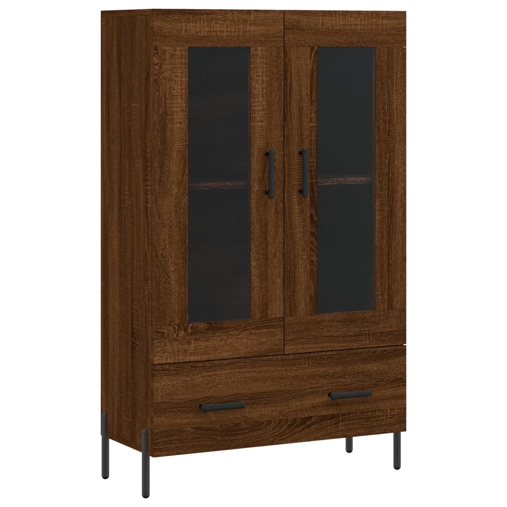 vidaXL Skříň highboard hnědý dub 69,5 x 31 x 115 cm kompozitní dřevo