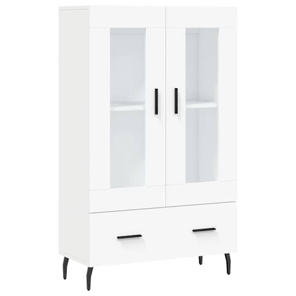 vidaXL k&otilde;rge kapp, valge, 69,5 x 31 x 115 cm, tehispuit