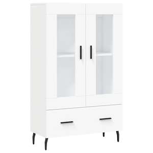 Skříň highboard bílá 69,5 x 31 x 115 cm kompozitní dřevo - obrázek 2
