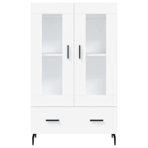 Skříň highboard bílá 69,5 x 31 x 115 cm kompozitní dřevo - obrázek 6