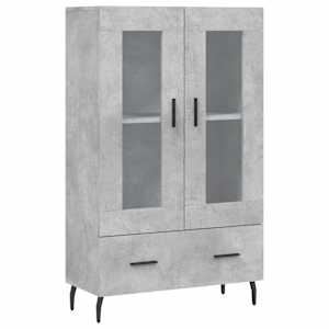 Skříň highboard betonově šedá 69,5x31x115 cm kompozitní dřevo - obrázek 2