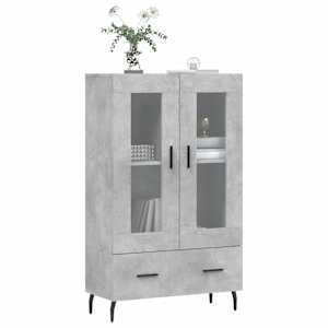 Skříň highboard betonově šedá 69,5x31x115 cm kompozitní dřevo - obrázek 3