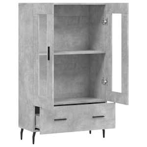 Skříň highboard betonově šedá 69,5x31x115 cm kompozitní dřevo - obrázek 5