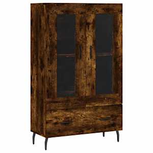 Skříň highboard kouřový dub 69,5 x 31 x 115 cm kompozitní dřevo - obrázek 2