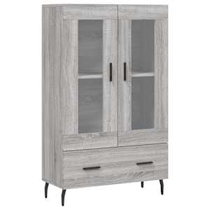 Skříň highboard šedá sonoma 69,5 x 31 x 115 cm kompozitní dřevo - obrázek 2