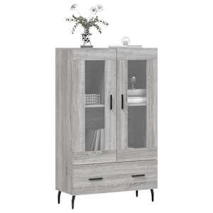 Skříň highboard šedá sonoma 69,5 x 31 x 115 cm kompozitní dřevo - obrázek 3